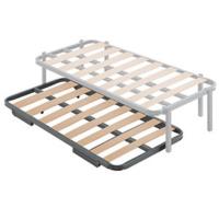 Arrastre, Somier inferior cama nido, Patas plegables y ruedas, Somier lamas anchas
