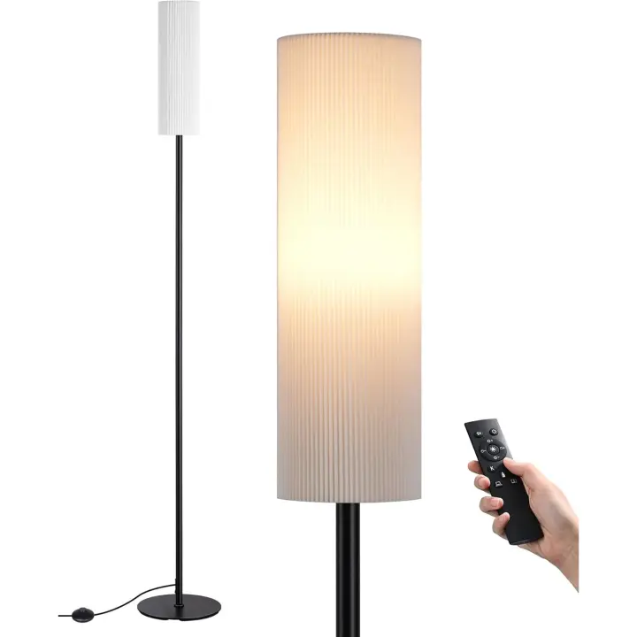 Lámpara de Pie LED Regulable con Control Remoto Lámpara de Lectura para Dormitorio y Salón - 1