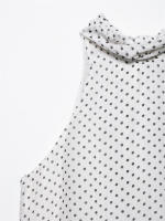 OUWU- Tops casuales chic para mujer con lunares, chaleco sin mangas, nueva moda 2025, tops sueltos para vacaciones de verano - details 8