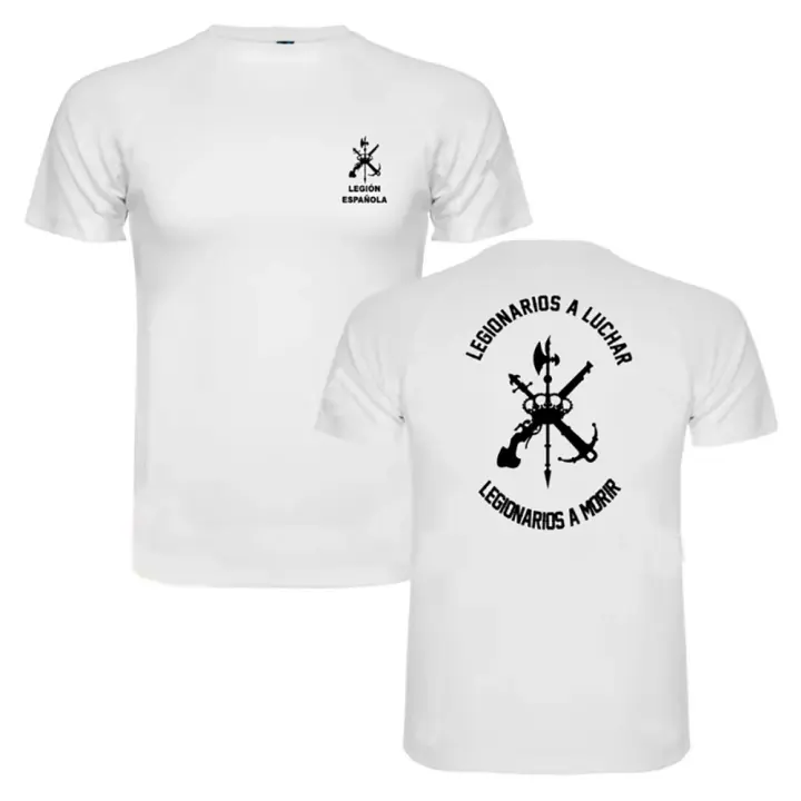 Camiseta de Verano Casual para Hombres Legión Española Insignia en Camiseta de Algodón 100% - 1