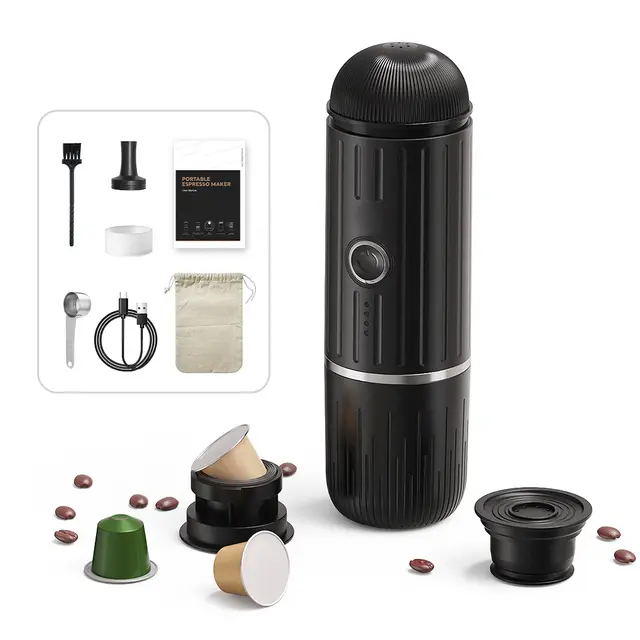 Cafetera portátil Express, compatible con Nexpresso Dolce Pod, cápsula de café en polvo para coche y hogar - 1