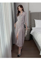 Vestido de noche Vintage para mujer, traje largo ajustado, estampado Y2K, informal, para fiesta y playa, Verano - details 104