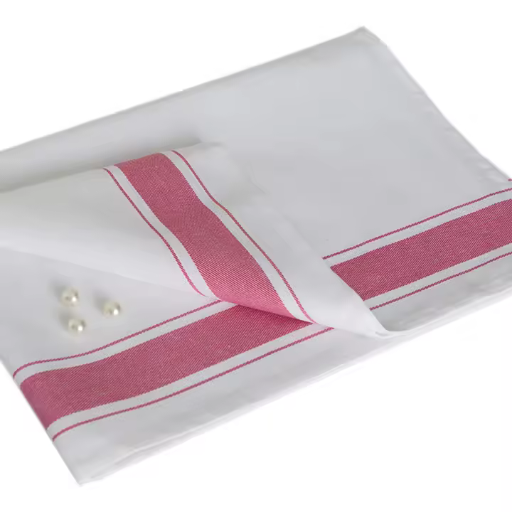 Servilletas de algodón a rayas para el hogar, cocina y restaurante, 6 piezas, 50x30cm - 1
