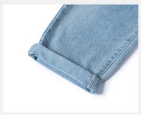Jeans Casuales para Hombres en Primavera-Otoño Cintura Elástica, Pantalones de Denim de Trabajo Azules Estilo Hip Hop Joggers Streetwears - details 18