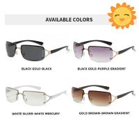 Gafas de Sol de Lujo Y2K Diseño Retro para Mujer Ideal para Acampar, Ciclismo, Pesca Sin Marco - details 8
