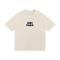 AMI Primavera/Verano nuevo estilo camisetas, camisa de manga corta multifuncional deportiva informal de marca de moda con bordado 3D para hombre - details 0