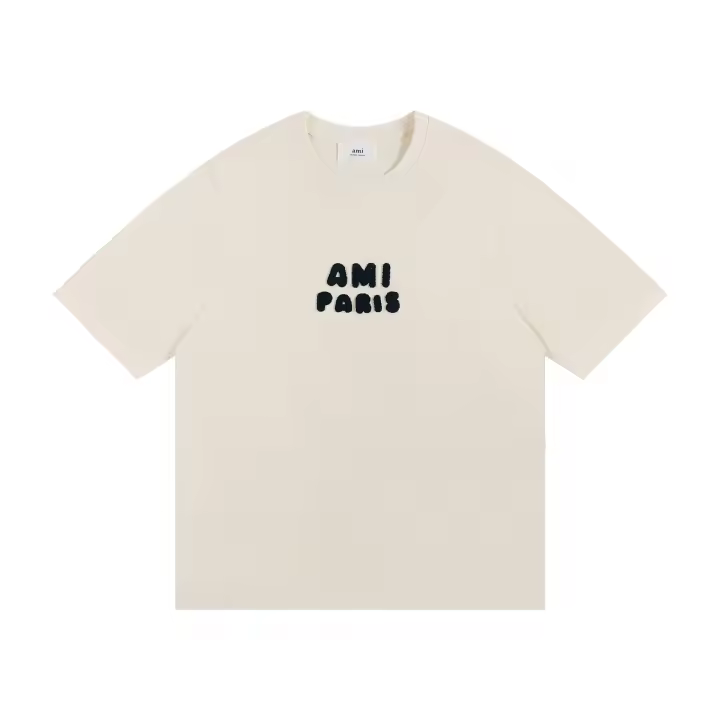 AMI Primavera/Verano nuevo estilo camisetas, camisa de manga corta multifuncional deportiva informal de marca de moda con bordado 3D para hombre - 1