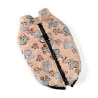 Ropa De Invierno Para Perros Pequeños Y Medianos Con Estampado De Manos En Terciopelo Suave Chaqueta Con Cierre De Cremallera Para Chihuahuas Y Yorkies - details 2