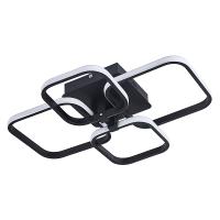 Plafón LED de Techo Cuadrado 45W GOECO, Aluminio Negro, Luz Neutra 4500K, Iluminación Interior Nórdica para Salón, Dormitorio, Comedor, 58*46*13 CM - details 1