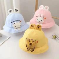 Gorra de Pescador de Algodón Suave para Bebé Gorra de Sol Casual para Niños Pequeños con Orejas de Dibujos Animados - details 1
