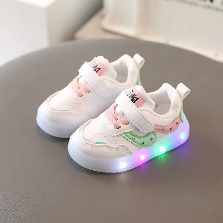 0-1-3-6 años de edad 2 zapatos de tablero ligero zapatos casuales antideslizante suela suave zapatos de niño marea - 1