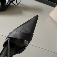 Zapatos de tacón alto plateados puntiagudos para mujer stiletto back zapatos individuales vacíos nuevos con falda bolsa cabeza sandalias zapatos de mujer - details 14