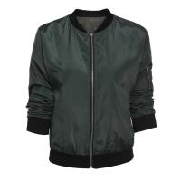 Chaquetas finas para mujer, Tops básicos, chaqueta informal con cuello redondo, primavera y otoño - details 5