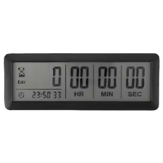 Reloj de temporizador de días de cuenta regresiva digital grande-999 días temporizador de cuenta regresiva para cocina de laboratorio de graduación (negro) - 1