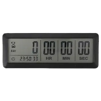 Reloj de temporizador de días de cuenta regresiva digital grande-999 días temporizador de cuenta regresiva para cocina de laboratorio de graduación (negro) - 1