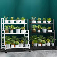 Soporte de Metal de 3 niveles para plantas, estante de escalera para macetas, estante de exhibición de flores para interiores y exteriores - details 0