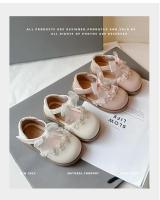 Primavera 2025 nuevos zapatos de vestir antideslizantes de fondo suave elegantes de estilo coreano a la moda de cuero para niñas de princesa - details 2
