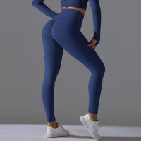 Hamidou-Pantalones deportivos de Yoga para mujer, mallas de cintura alta y caderas ajustadas, glúteos de melocotón, pantalones de Yoga desnudos de cintura alta - details 59