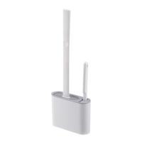 Cepillo De Inodoro Con Pared Montado Herramienta De Limpieza Para El Hogar Sin Esquinas Muertas Conjunto De Limpieza De Inodoro - details 4