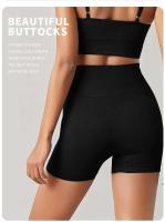 Nuevo Pantalones cortos Fiess ajustados para mujer, pantalones deportivos transpirables para ciclismo y Yoga, cintura alta, sin líneas incómodas - details 1