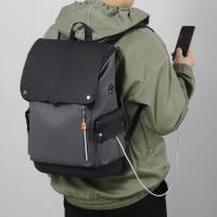 Mochila para ordenador portátil de alta calidad para hombre, morral grande de piel sintética, resistente al agua, con carga USB, para negocios, urbano - details 19