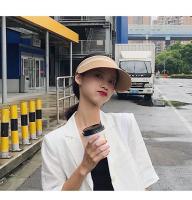 Gorra de Paja con Toma Vacía para Mujer Protección UV, Visera de Sol Hecha a Mano para Playa al Aire Libre - details 11