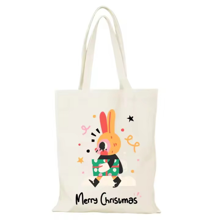 Bolso de Lona de Playa con Estampado Bolso de Mano Ecológico para Mujeres - 1