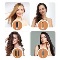 Juego de Peine caliente secador de pelo 5 en 1, plancha rizadora profesional, herramienta de peinado, Airwrap, secador de pelo para el hogar - details 9