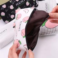 Lindo estuche de lápices de melocotón de tela de gran capacidad, bolsa de bolígrafo Simple Kawaii para niñas, oficina, escuela, estudiante, papelería, amigo, regalo para niños - details 3