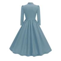 2024 nueva moda bata Vintage vestidos de verano elegantes mujeres Swing manga corta pajarita cuello Rockabilly fiesta graduación vestido de oficina - details 9