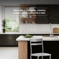 Dos Sillas de Cocina Respaldo Franjas Beige - details 15