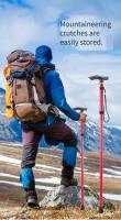 Palo De Montañismo Plegable Para Viajes Y Escalada De Cinco Secciones Telescopio Aleación De Aluminio Deporte Al Aire Libre Y Trekking - details 0