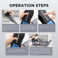 Masajeador eléctrico de piernas y pies, presión de aire, Shiatsu, masaje de pantorrilla, compresión de muslo, promueve la circulación sanguínea, alivia la fatiga muscular - details 10