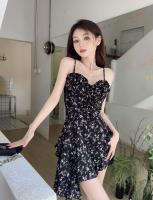 Vestido camisola floral francés Pure desire, temperamento femenino de verano, cintura dulce, Falda corta delgada de línea A, versátil - details 6