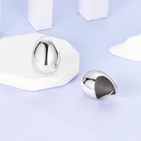 Pendientes de aro de plata en forma de huevo para mujer, pendientes, regalos de joyería - details 2