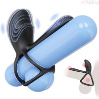 Leten-vibrador de doble anillo para hombre, masturbador masculino con retardo de eyaculación, juguetes sexuales, suministros sexuales - details 0
