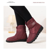Botas de nieve de gran tamaño para mujer, zapatos cálidos de terciopelo de algodón, impermeables y antideslizantes, novedad - details 5