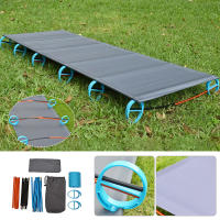 Outdoor Camping Cot Portable Folding Cot Bed Ultralight Aluminum Alloy Travel Cot Sleeping Tent Bed for Hiking Backpacking - details 3