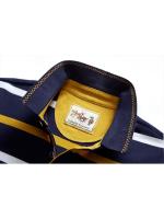 Polo de manga larga para hombre, Camiseta de algodón con bordado a rayas, informal, a la moda, novedad de primavera, 2024 - details 6