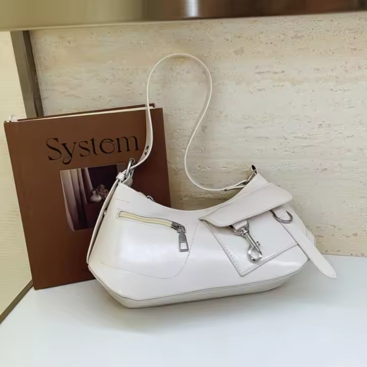 Bolso de axila de nuevo diseño Simple Harajuku Y2K Y2k, bolsos de hombro informales góticos picantes para niñas, bolso femenino - 1