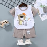 Conjunto de Manga Corta para Niños Puro Algodón Camisetas de Verano para Bebés - details 13