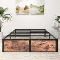 Cama con Plataforma de Metal, Marco de Cama de 140 x 200 cm, Cama de Metal con somier de láminas de Metal, Moderna Cama de Metal para Adultos, niños, Adolescentes, fácil Montaje - details 40