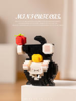 Micro particle building blocks cute and adorable dolls building blocks pet cats cartoon models jewelry children's toys - details 2