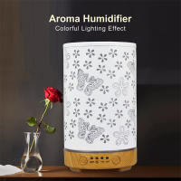 Humidificador de aire ultrasónico de 100ml, difusor de aceite esencial de Mariposa de aromaterapia con LED de 7 colores - details 0