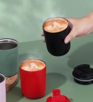 Taza de café de acero inoxidable 316, termo térmico a prueba de fugas, vaso de doble pared, termo aislado para bebidas de viaje - details 6