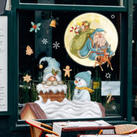 Pegatinas de Ventana de Navidad 2024 Santa Claus, Árbol de Navidad, Decoración de Fiesta - details 8