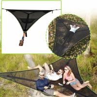Columpio Portátil Multifuncional Triángulo Aéreo para Acampar al Aire Libre BOPORO Material Poliéster Diseño Universal para Dos Personas - details 6