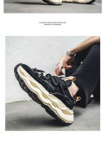 Nuevas zapatillas transpirables de malla, zapatos casuales versátiles, zapatos de papá con suela gruesa para jóvenes - details 11