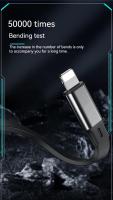 Cable de carga rápida estilo Mech, 3 en 1, 6A, 66W, Cable de carga retráctil portátil, línea de cargador tipo C, Micro USB para iPhone, Xiaomi, Huawei, Android - details 6