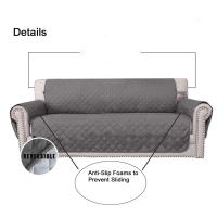 Funda de Sofá Reversible para 3 Cojines Resistente al Agua Protector de Muebles para Mascotas - details 4